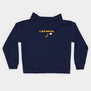 I like ducks. Quack! Kids Hoodie